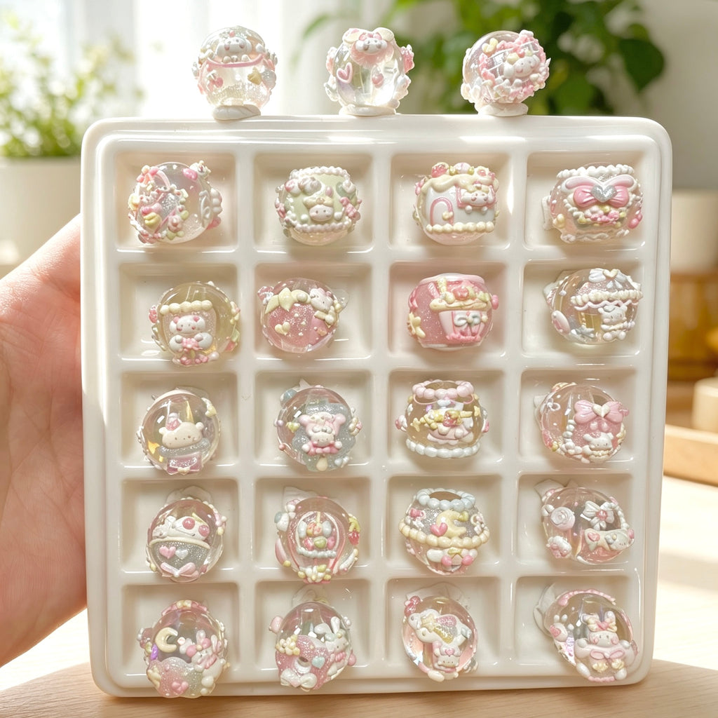Round Beads Pastel Beads
