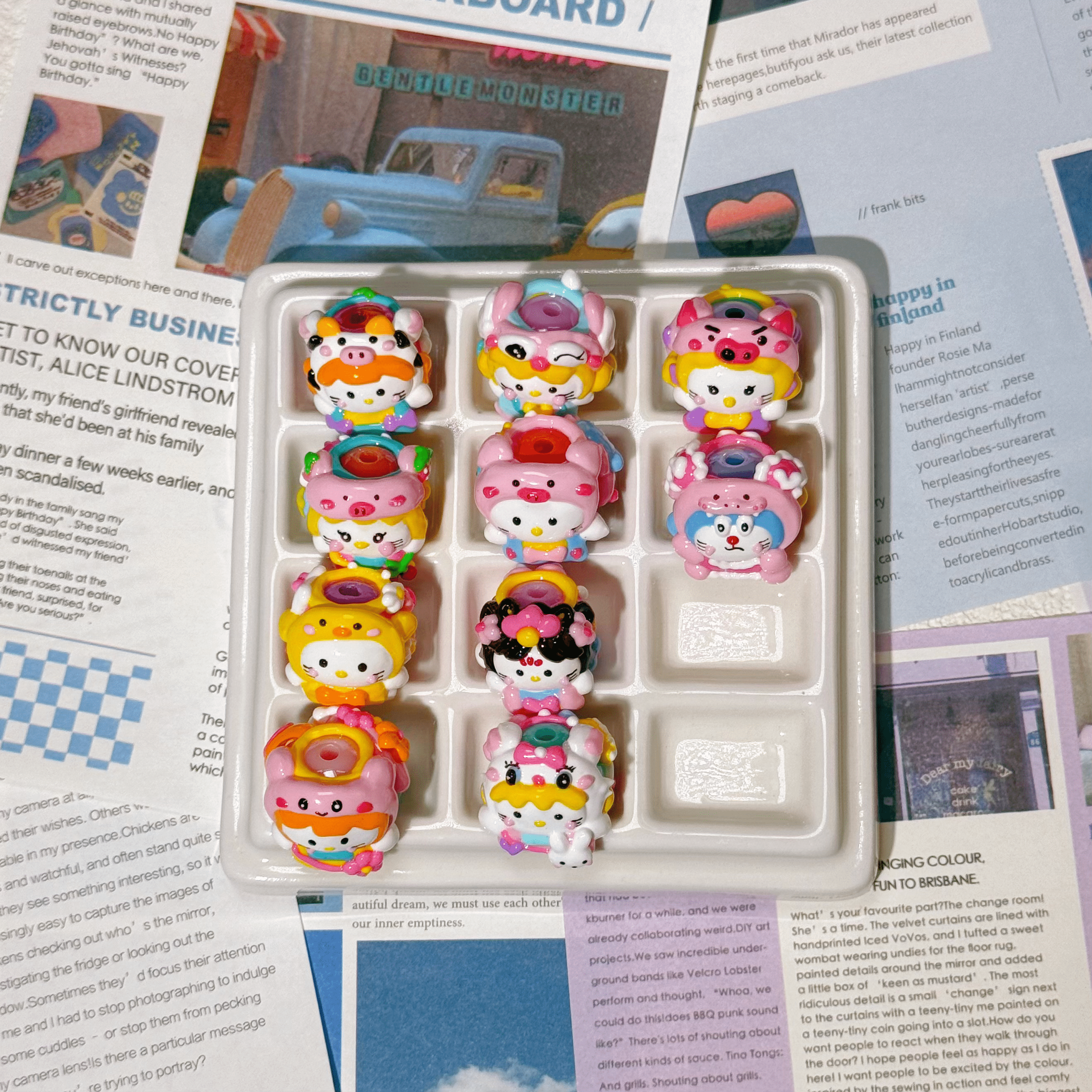 [A1]【Hand-painted beads series】hand-painted beads, character beads, hand-painted dolls