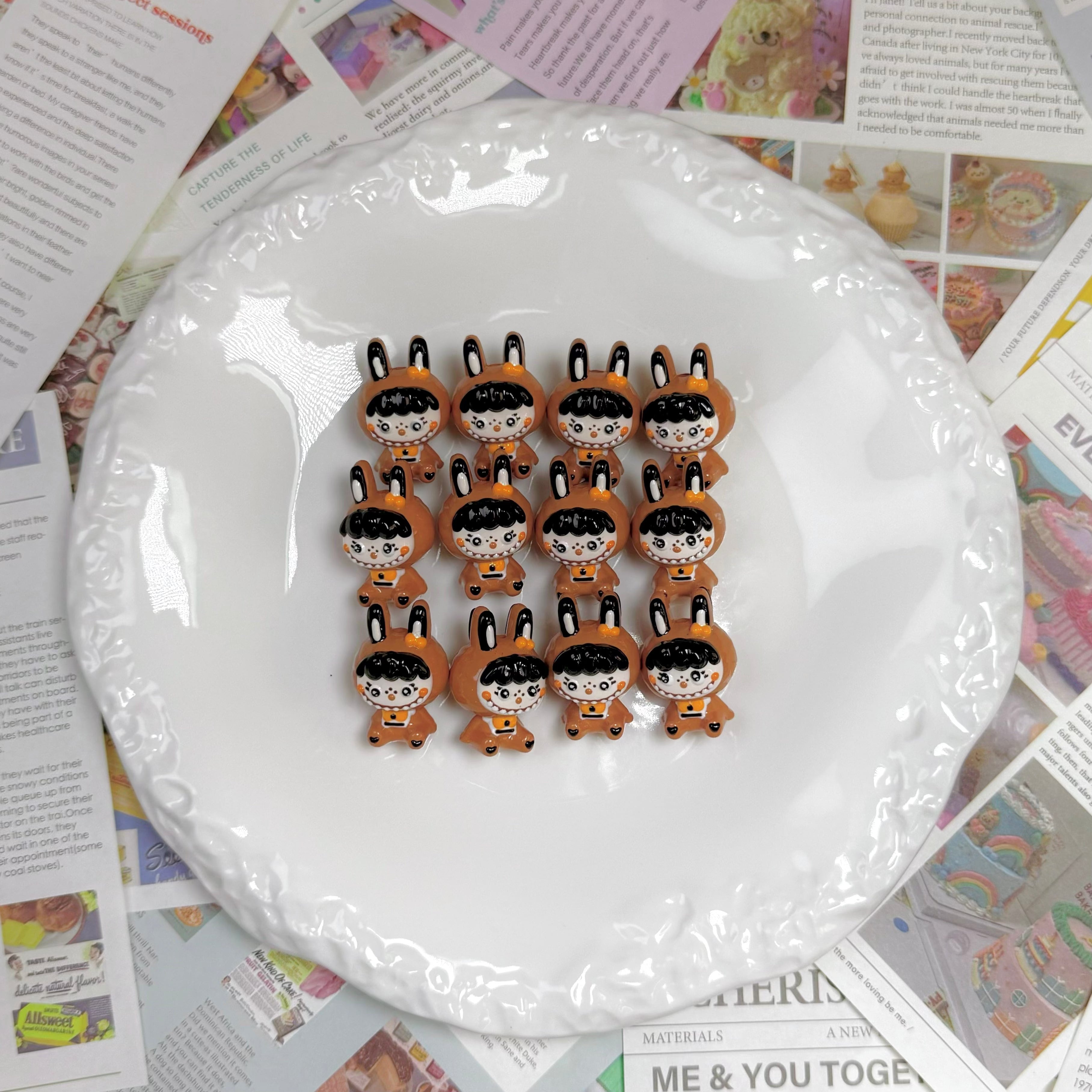 [A12]Hand painted dolls figures 5pcs