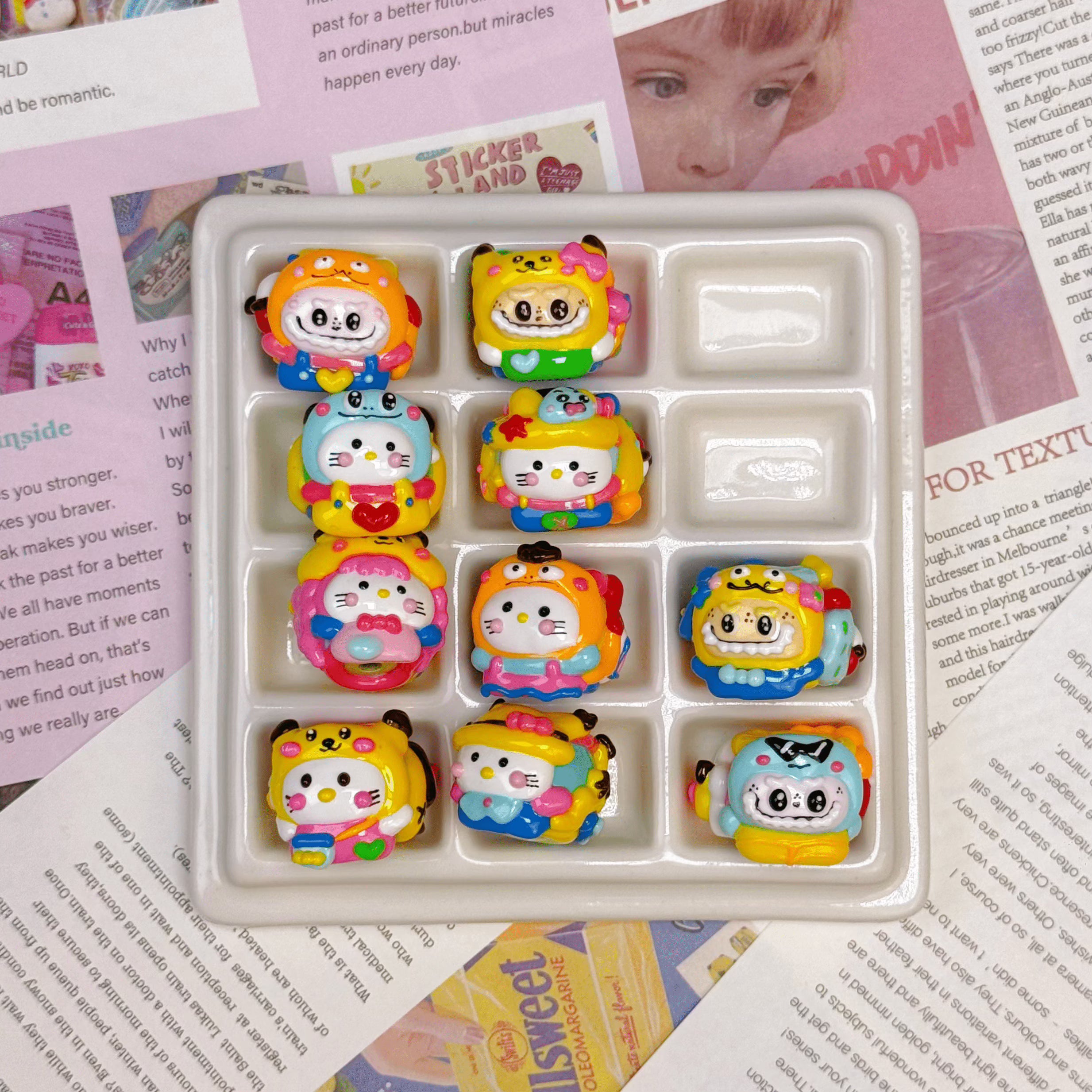 [A1]【Hand-painted beads series】hand-painted beads, character beads, hand-painted dolls