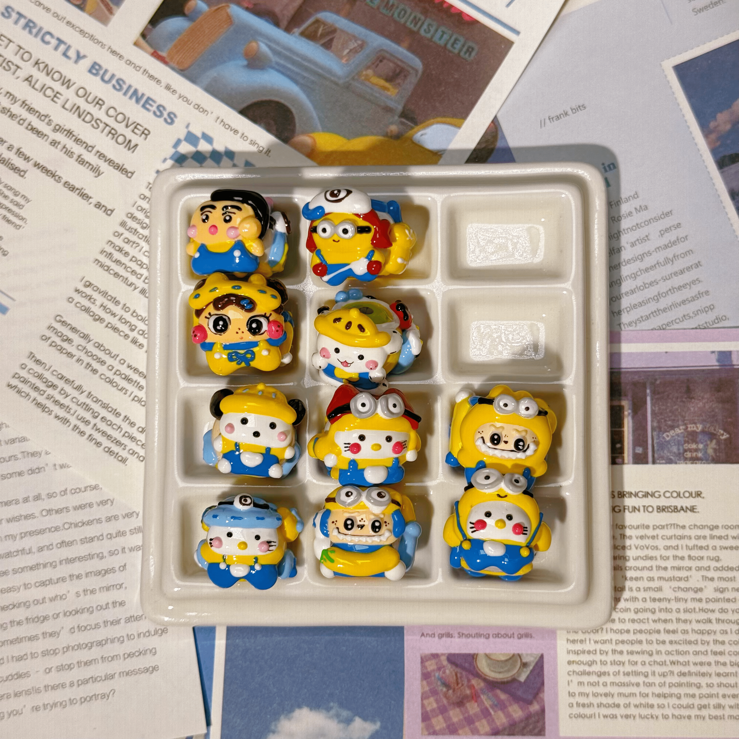 [A1]【Hand-painted beads series】hand-painted beads, character beads, hand-painted dolls