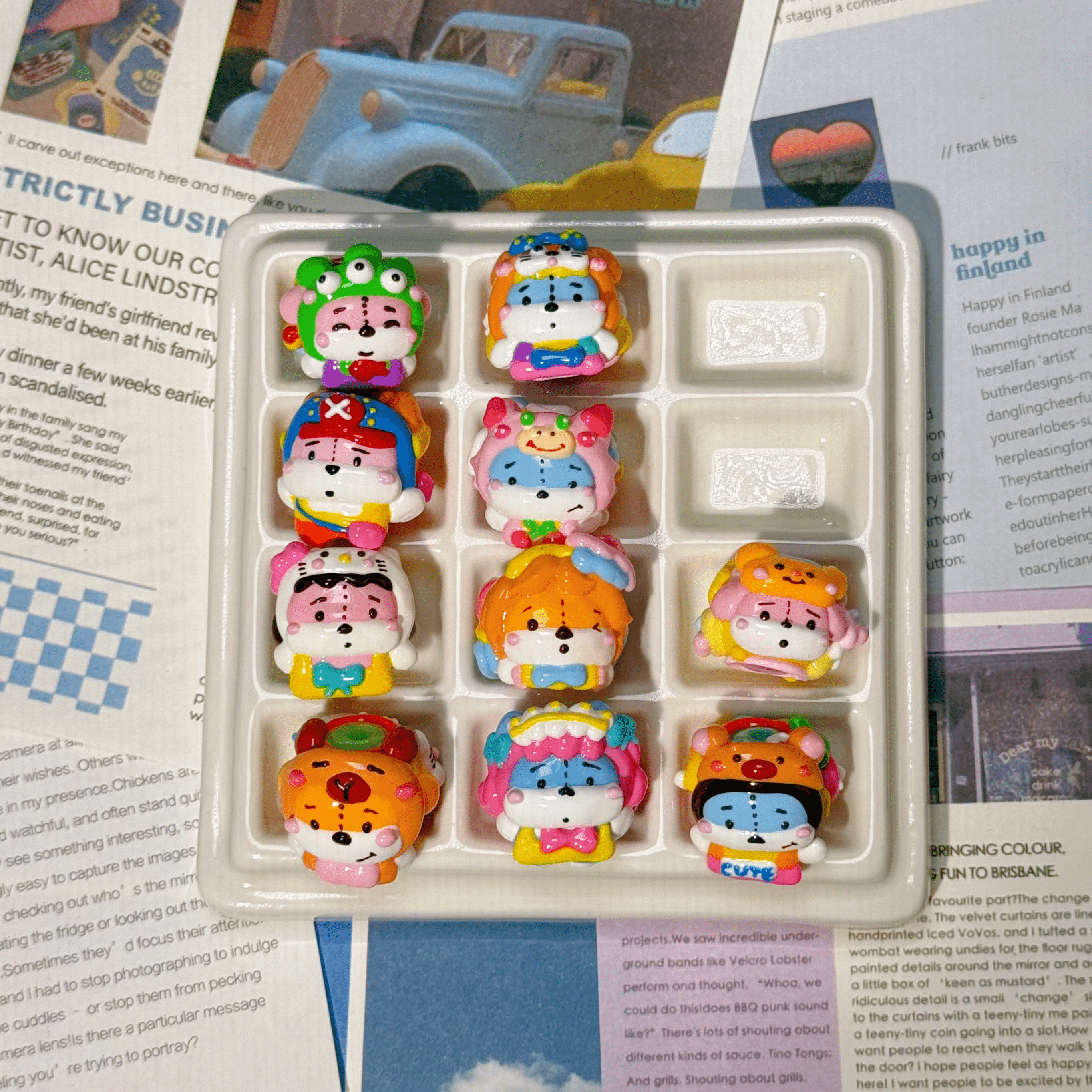 [A1]【Hand-painted beads series】hand-painted beads, character beads, hand-painted dolls