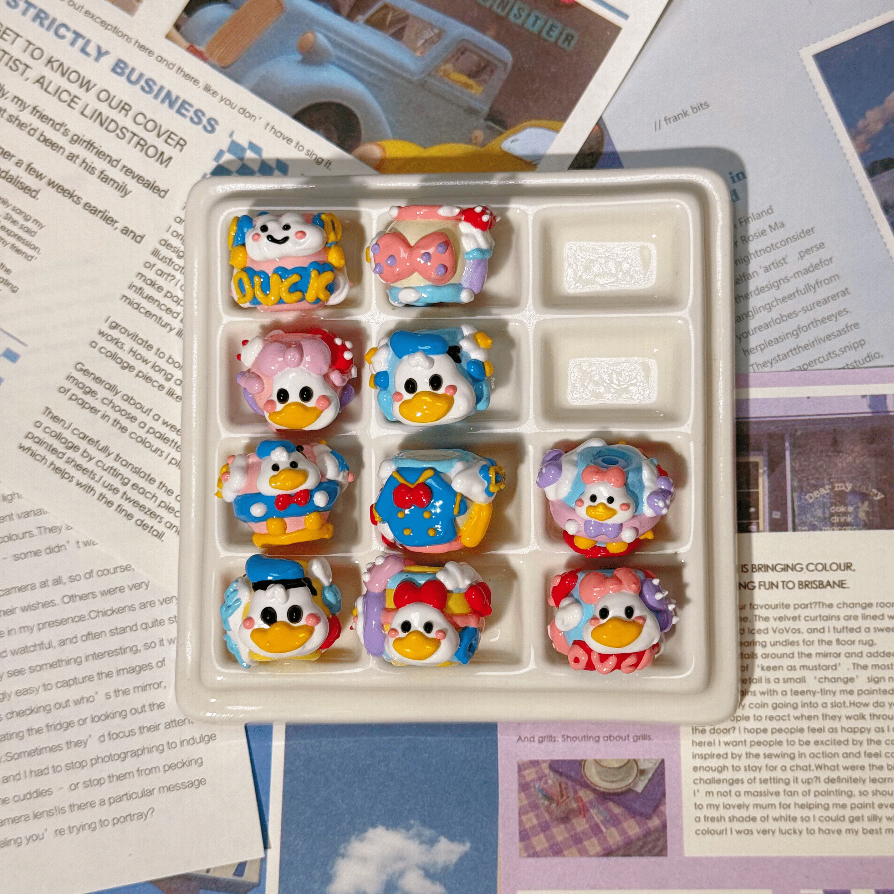 [A1]【Hand-painted beads series】hand-painted beads, character beads, hand-painted dolls
