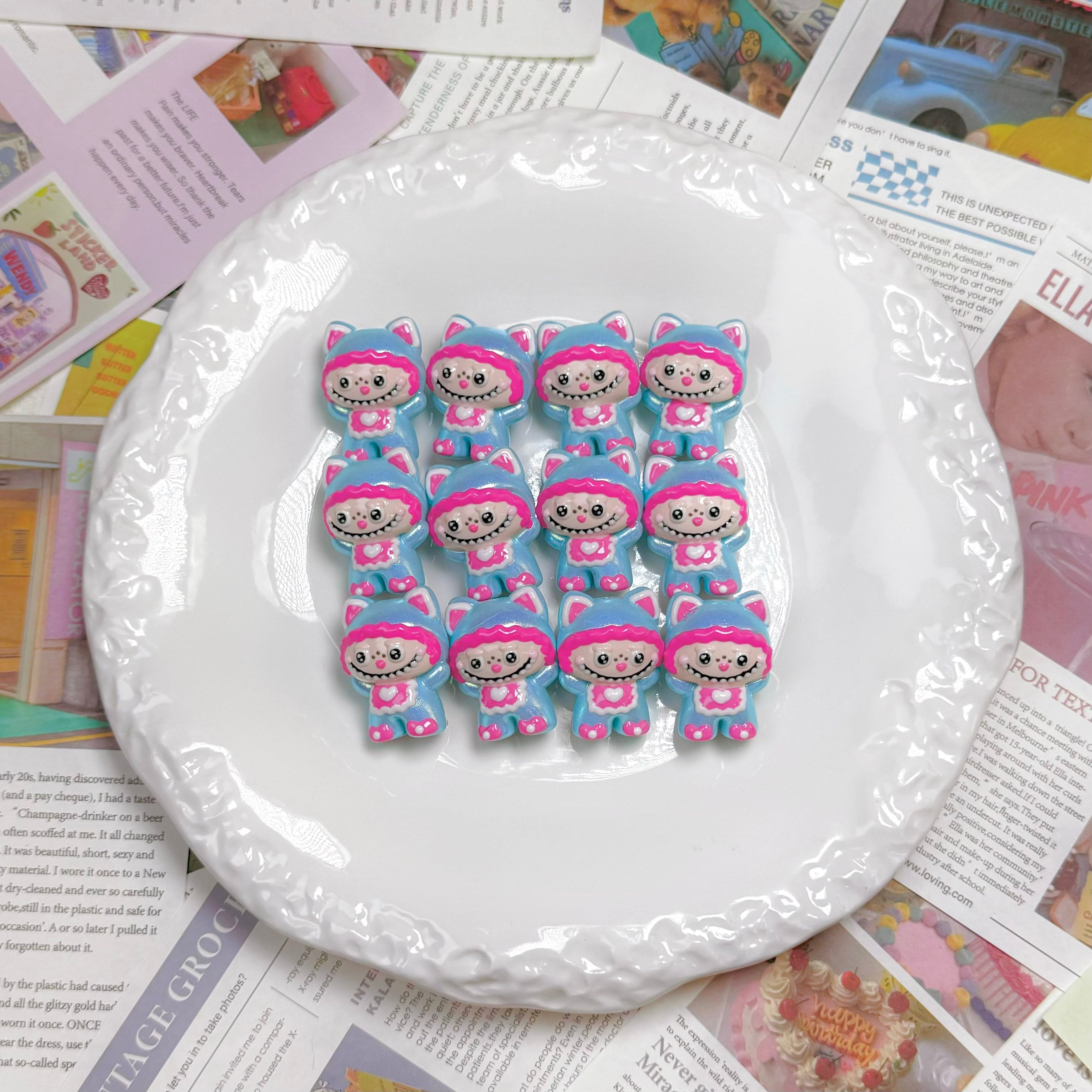 [A12]Hand painted dolls figures 5pcs