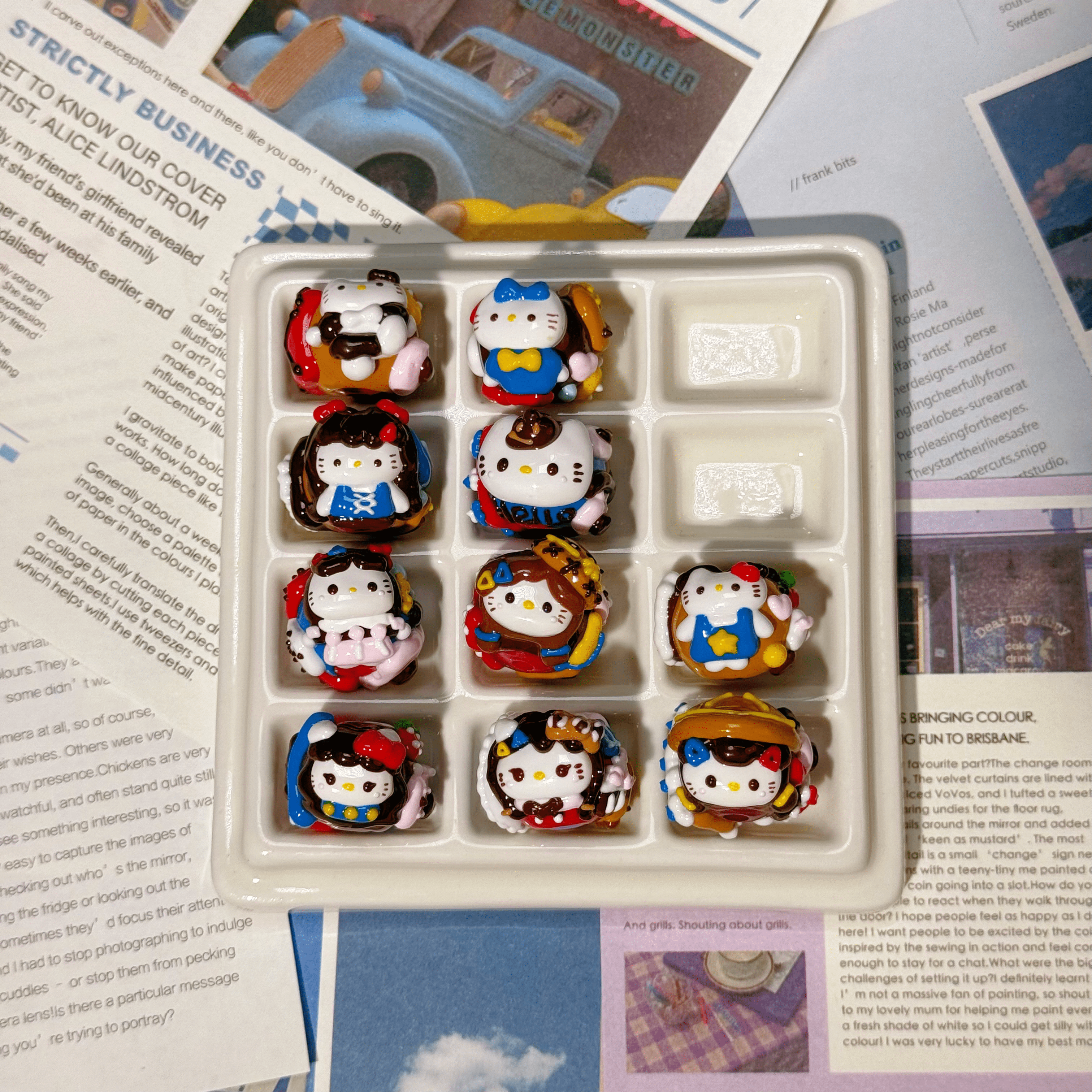 [A1]【Hand-painted beads series】hand-painted beads, character beads, hand-painted dolls