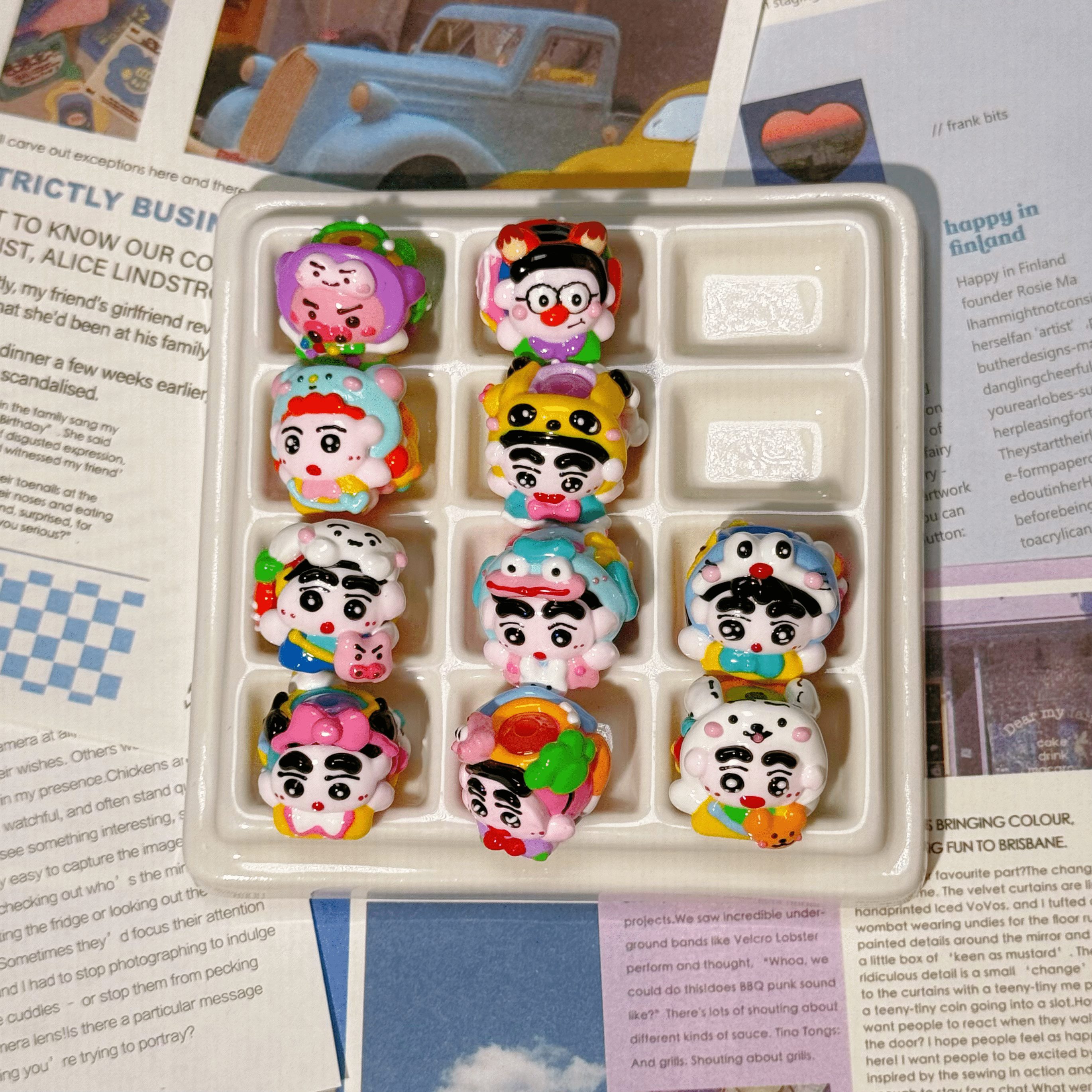 [A1]【Hand-painted beads series】hand-painted beads, character beads, hand-painted dolls