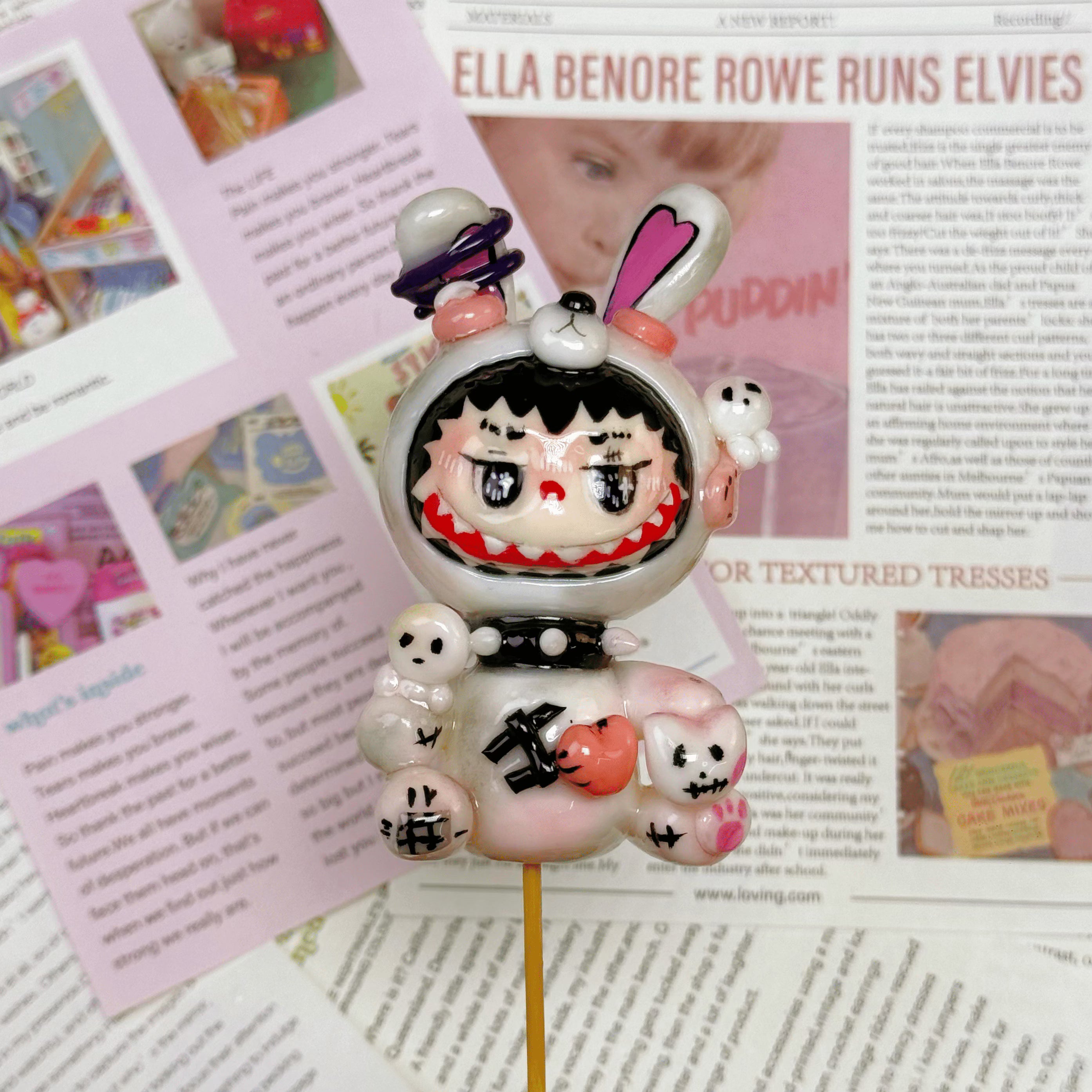 [A11]Hand painted clay dolls