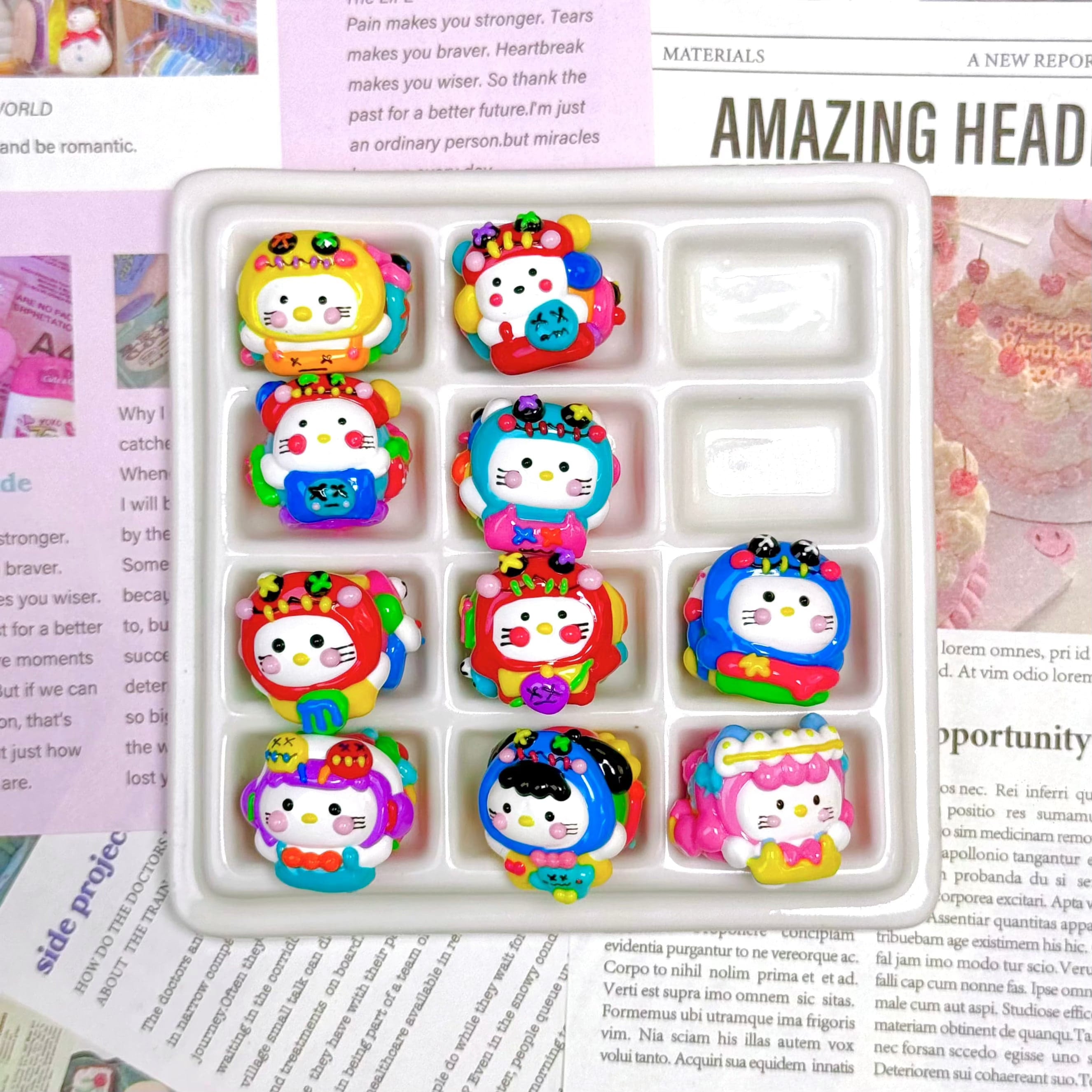 [A1]【Hand-painted beads series】hand-painted beads, character beads, hand-painted dolls