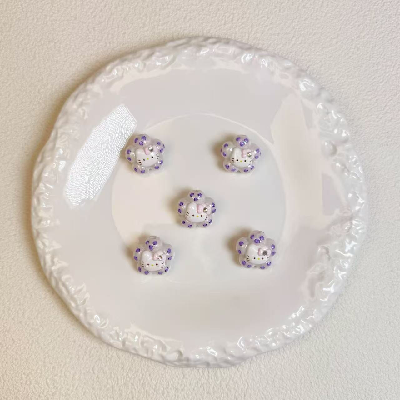 [A28]Hand painted little cute beads,accessories