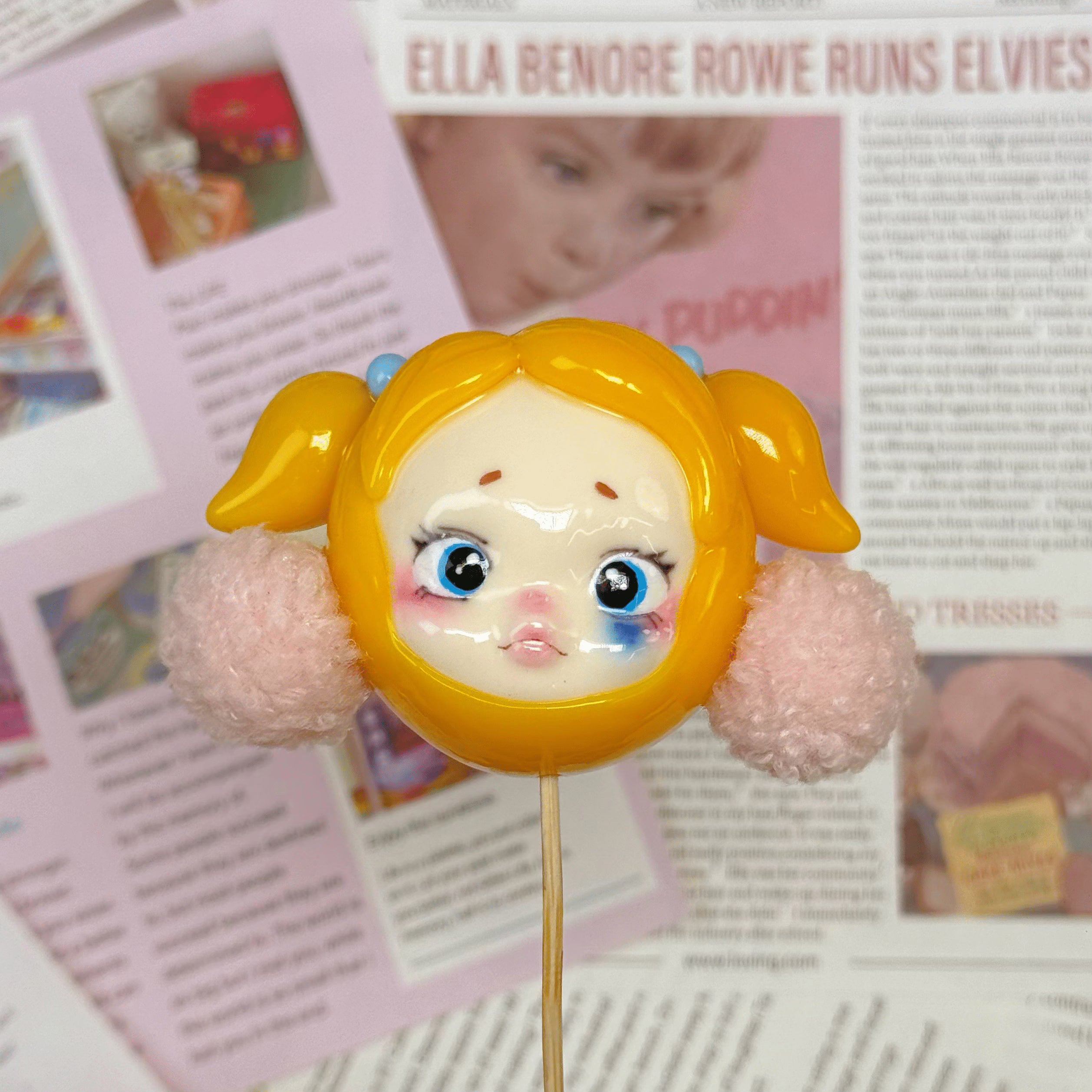[A11]Hand painted clay dolls