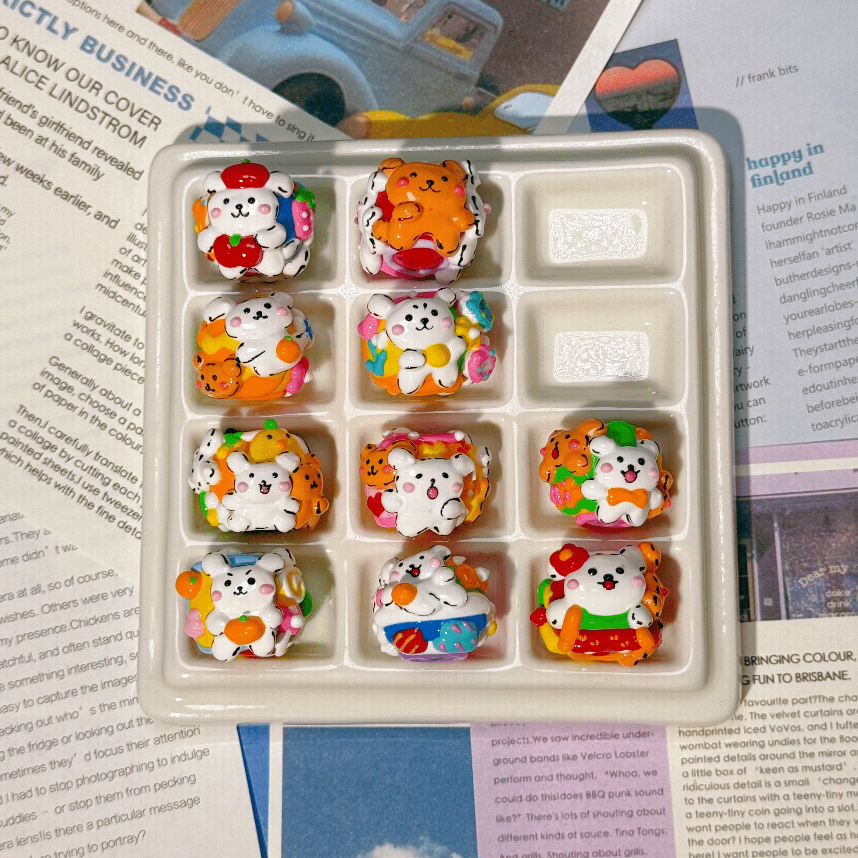 [A1]【Hand-painted beads series】hand-painted beads, character beads, hand-painted dolls