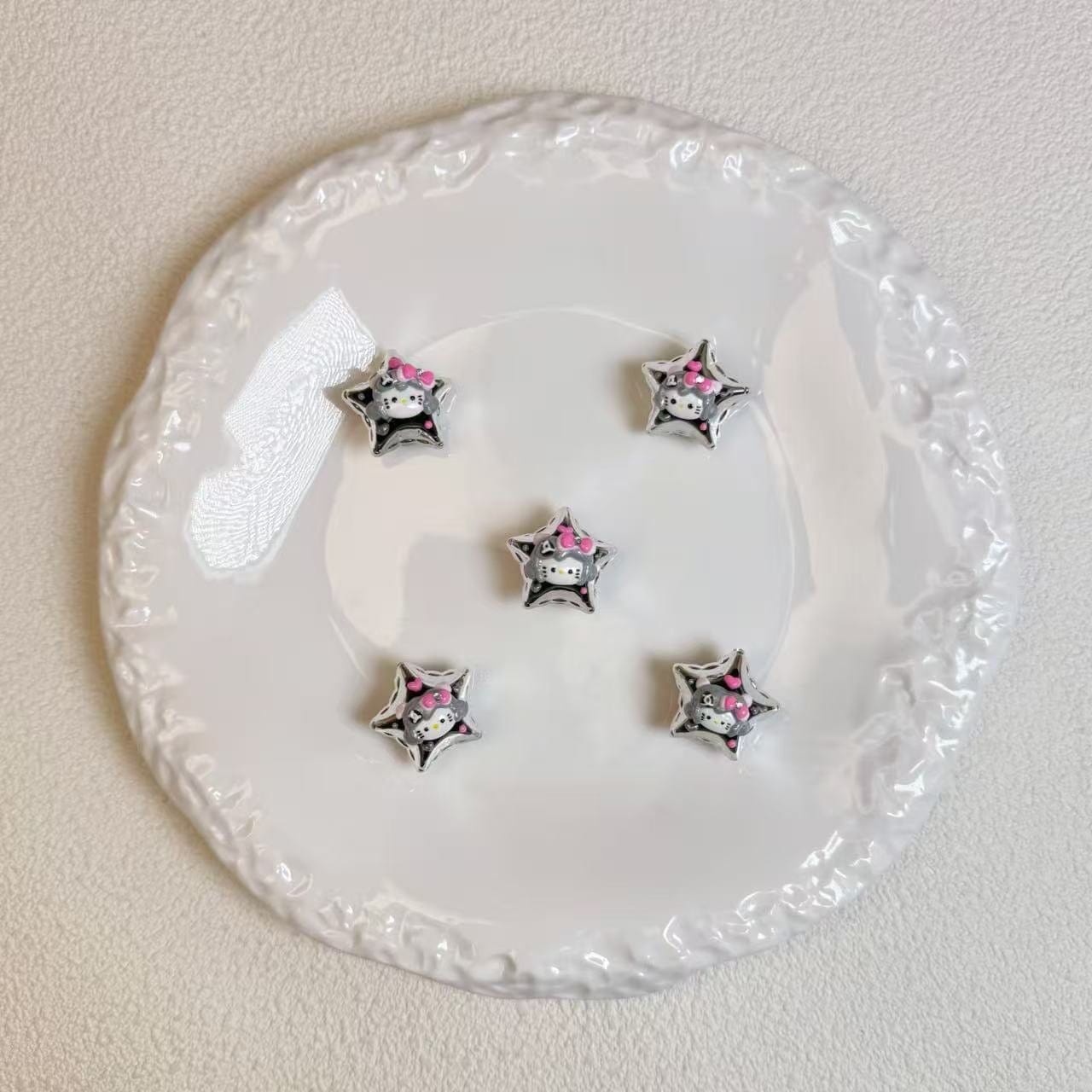 [A28]Hand painted little cute beads,accessories
