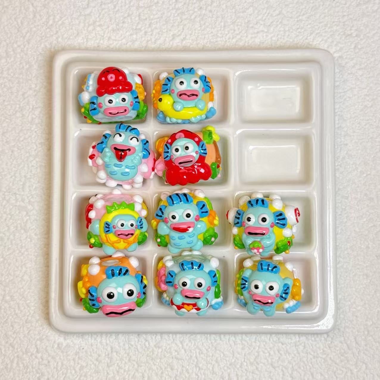 [A1]【Hand-painted beads series】hand-painted beads, character beads, hand-painted dolls