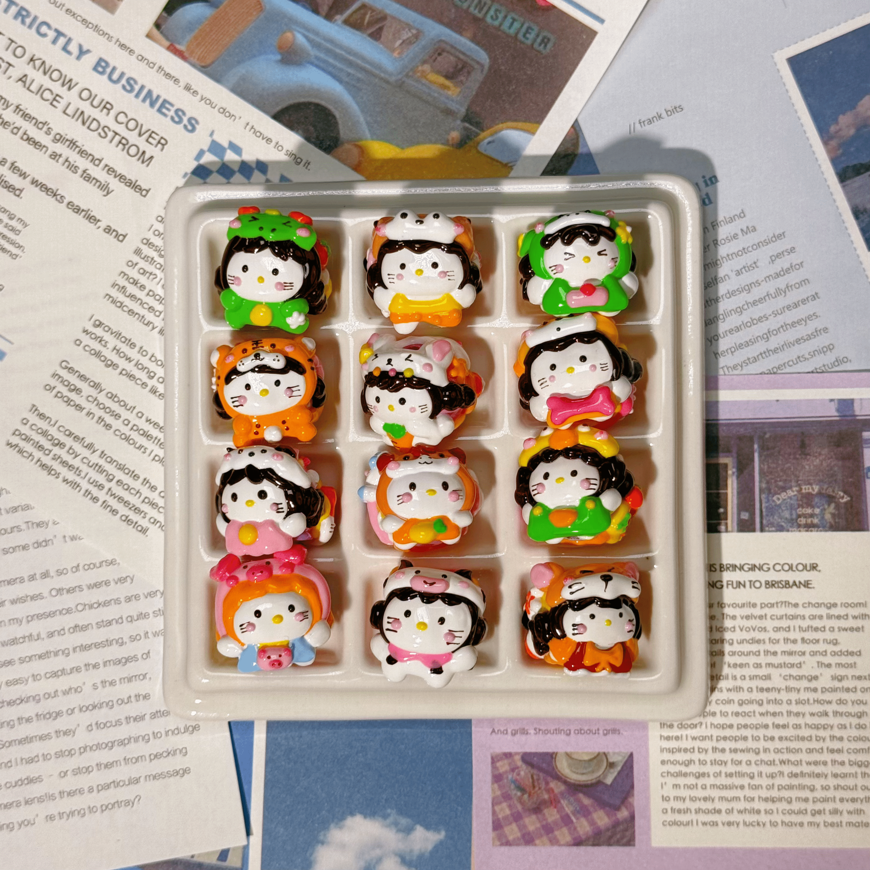 [A1]【Hand-painted beads series】hand-painted beads, character beads, hand-painted dolls