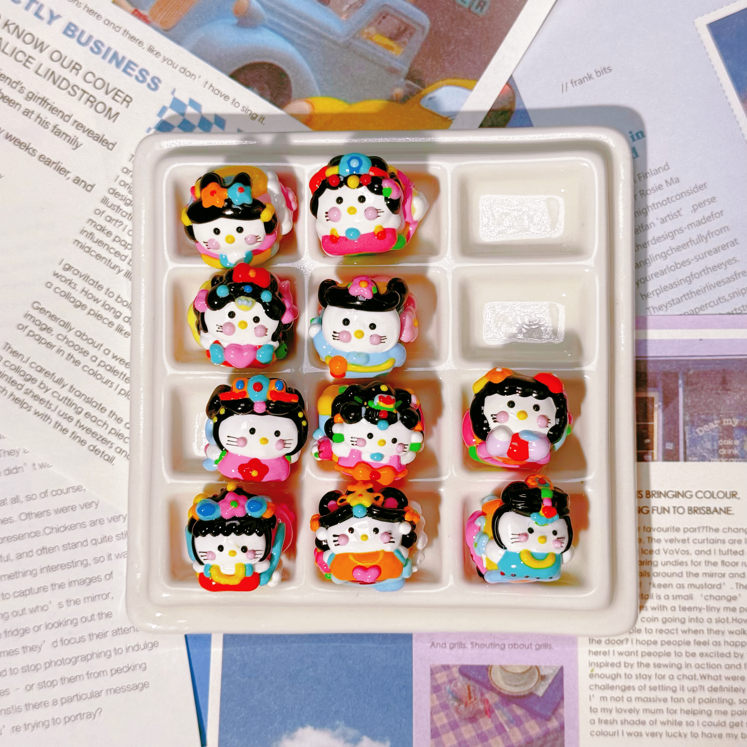 [A1]【Hand-painted beads series】hand-painted beads, character beads, hand-painted dolls