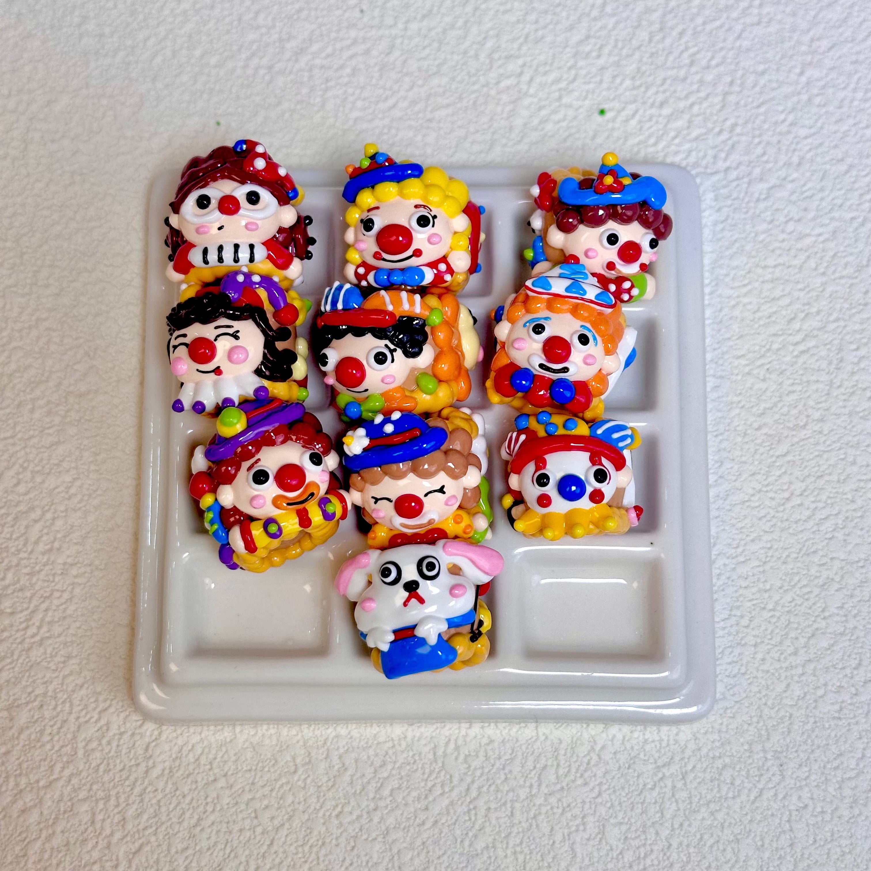 [A1]【Hand-painted beads series】hand-painted beads, character beads, hand-painted dolls