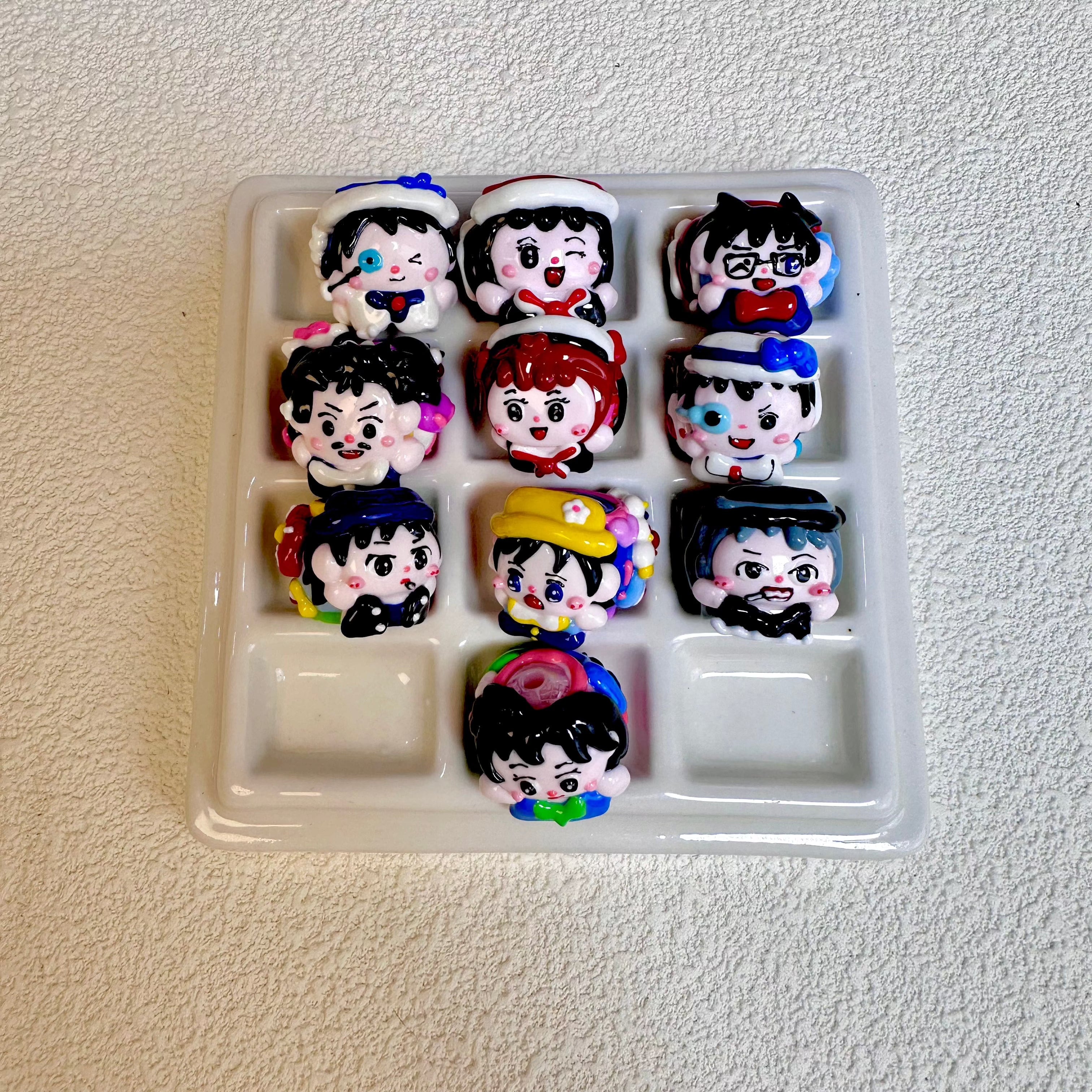 [A1]【Hand-painted beads series】hand-painted beads, character beads, hand-painted dolls