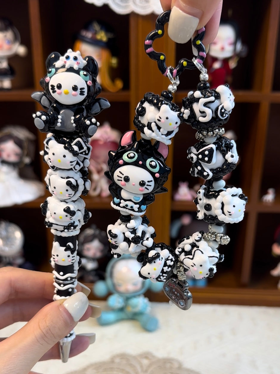 【Hand-painted beads series】hand-painted beads, character beads, hand-painted dolls