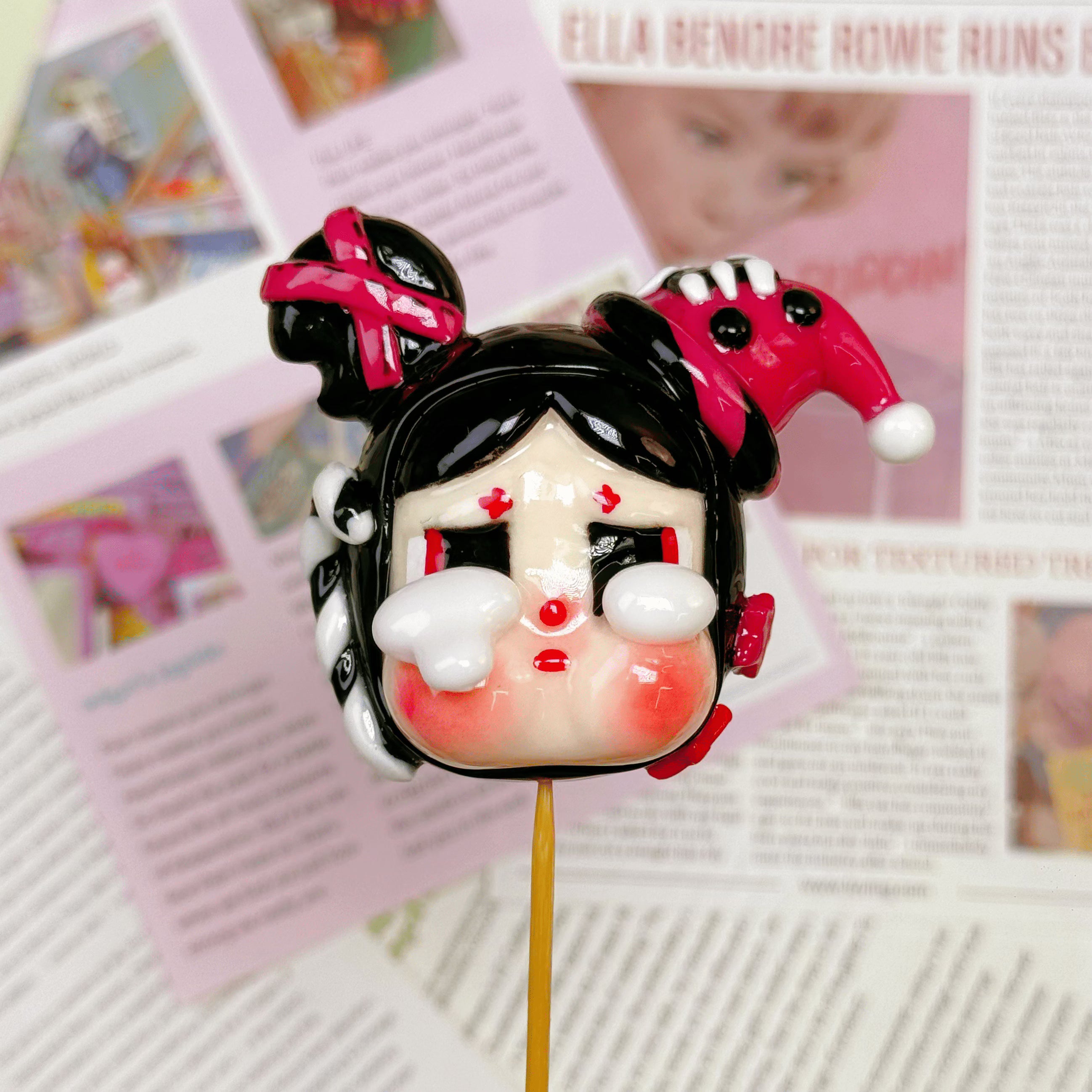 [A11]Hand painted clay dolls
