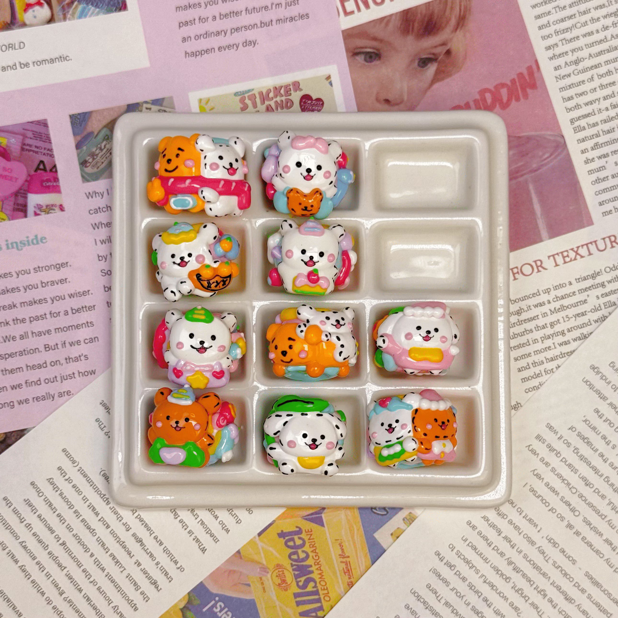 [A1]【Hand-painted beads series】hand-painted beads, character beads, hand-painted dolls