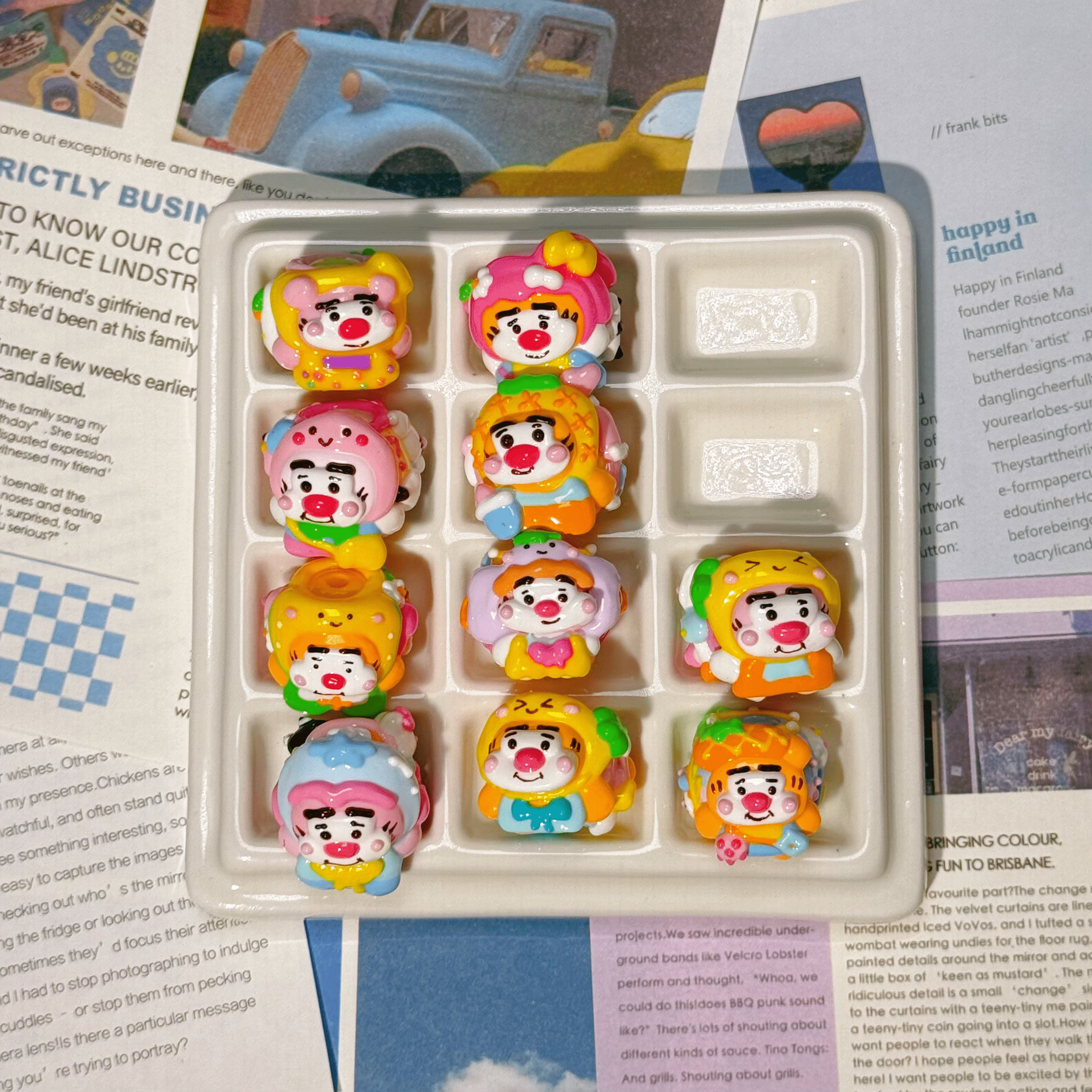 [A1]【Hand-painted beads series】hand-painted beads, character beads, hand-painted dolls