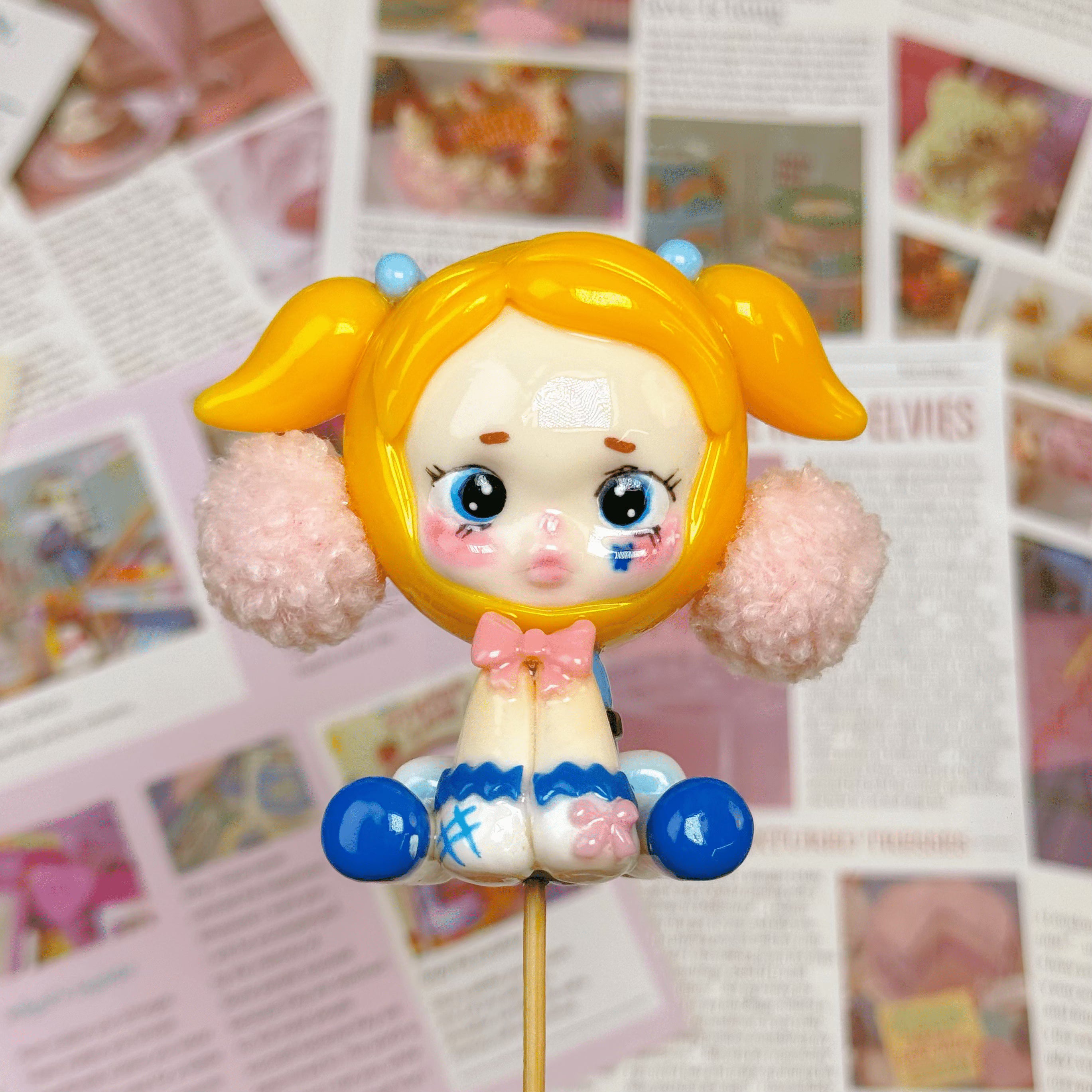 [A11]Hand painted clay dolls